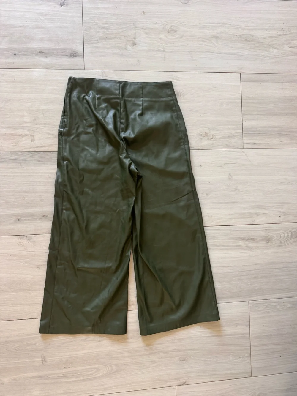 Maeve X Anthropologie Green wide Leg Green Pants - Picture 4 of 5